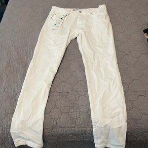 Zara men’s white skinny jeans